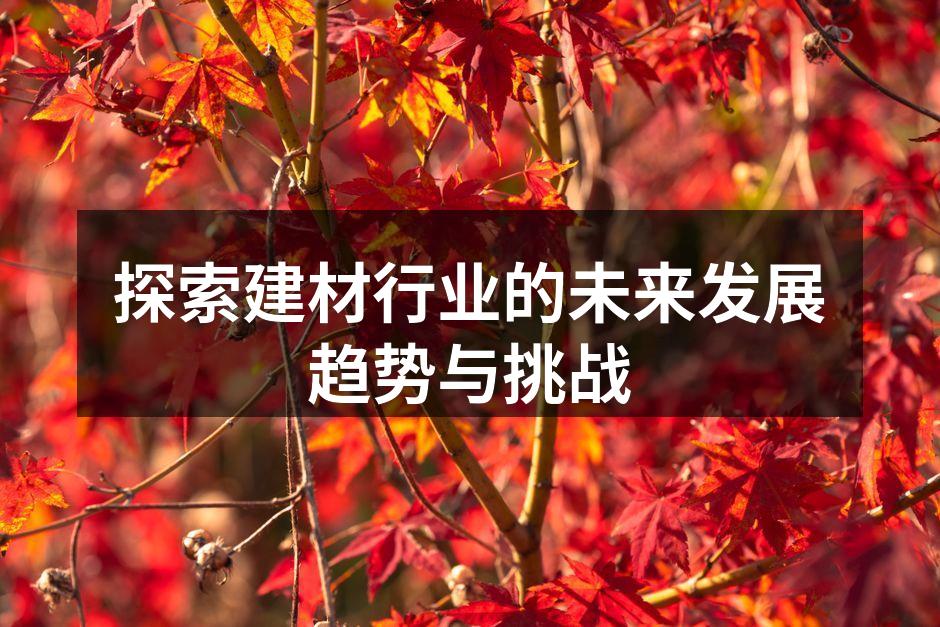 环保建材产品样例